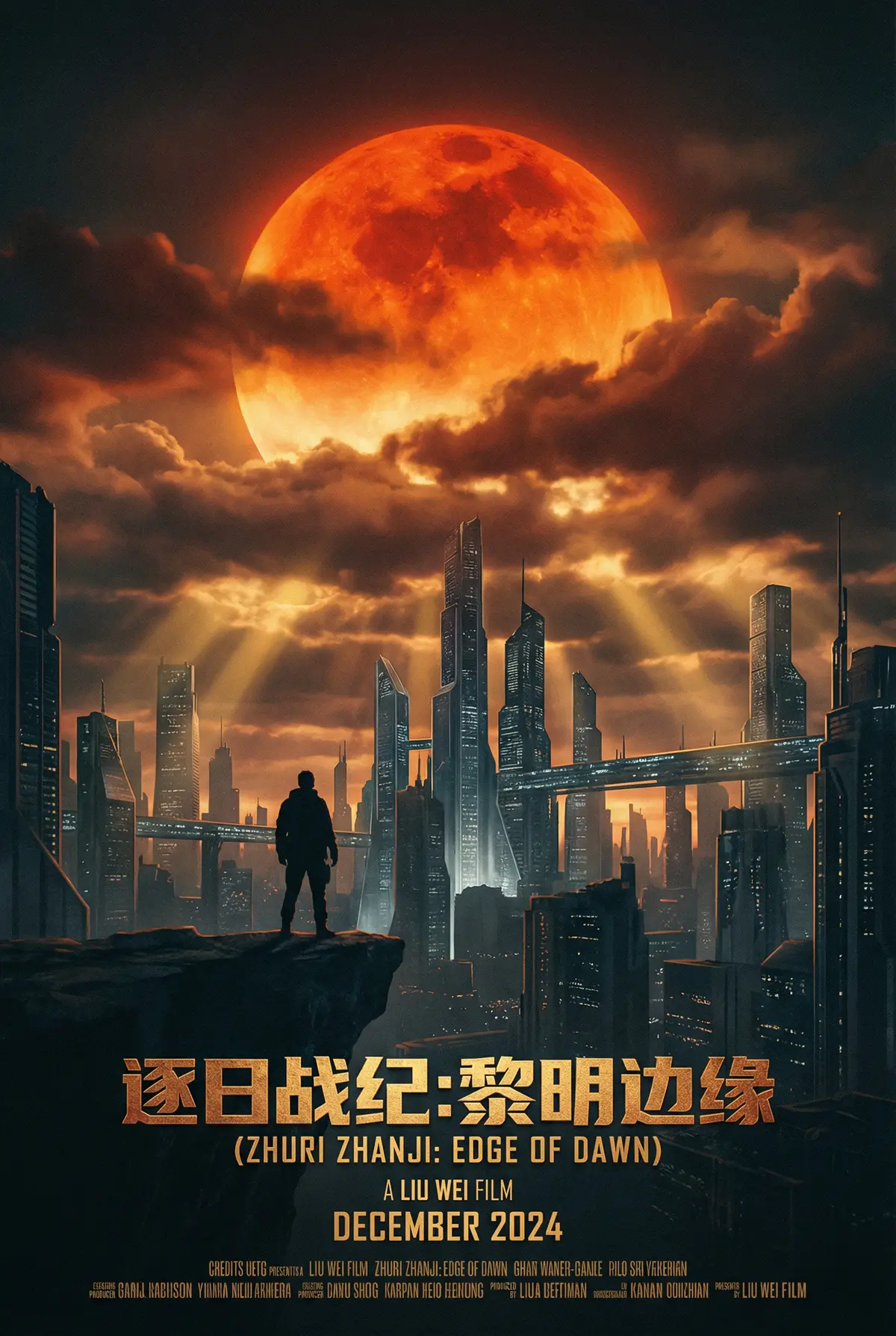 寸止挑战 出品科幻巨制《逐日战纪》电影海报